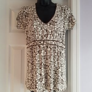 Boden floral print top, size UK 14, US 10